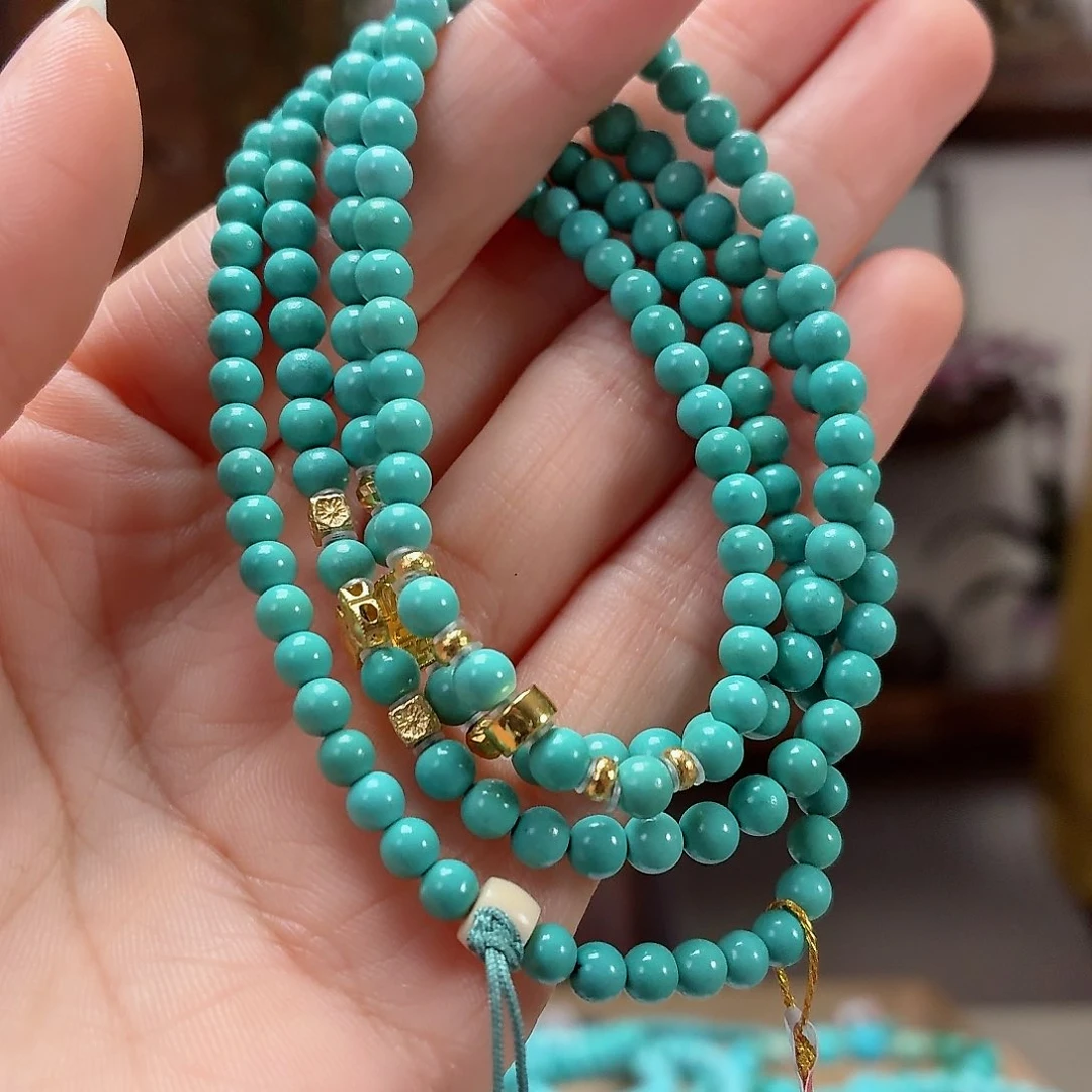 18K金镶嵌绿松石珠宝奇石