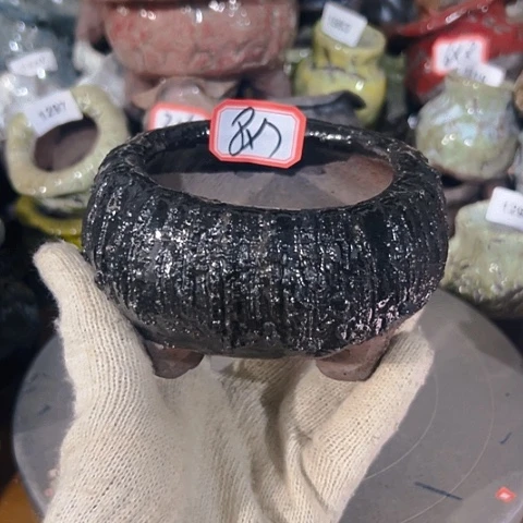 粗陶花盆手工花盆制作