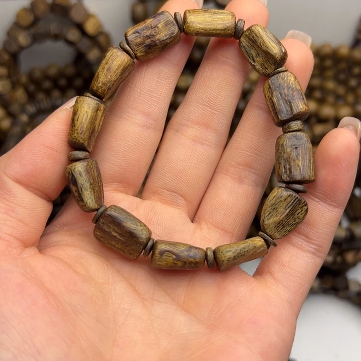 沉香碎屑沉香种植奇楠99结油 树心珠8克