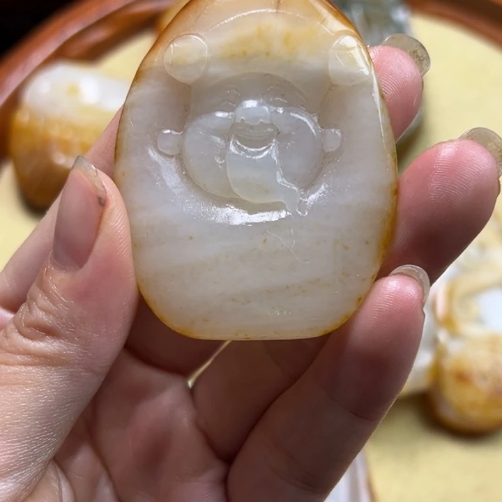 和田玉未镶嵌挂件