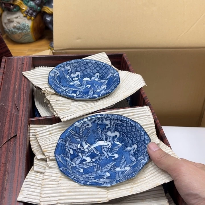 瓷片摆件工艺品瓷器摆件777