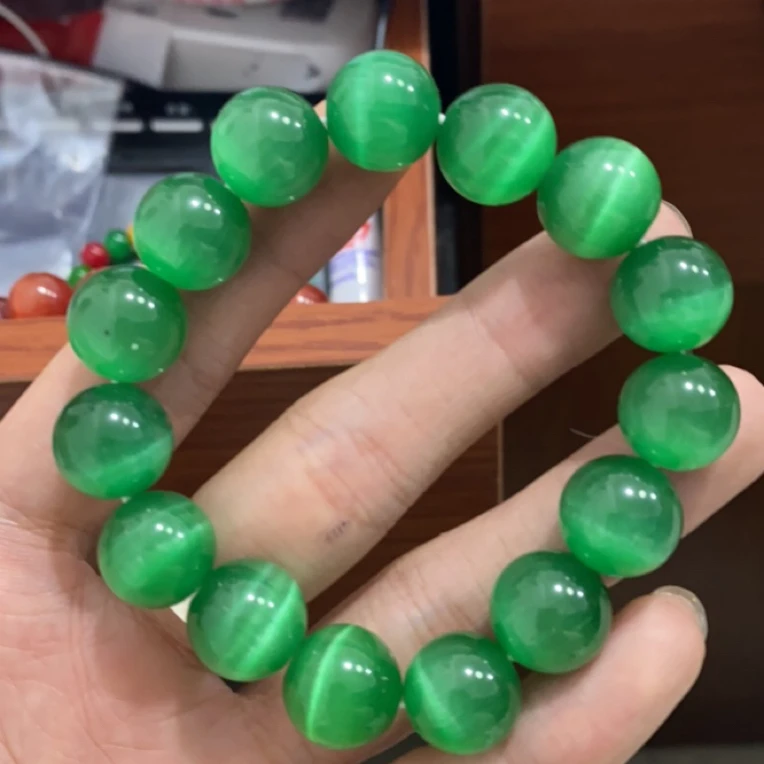 995  卡14深绿猫眼手串