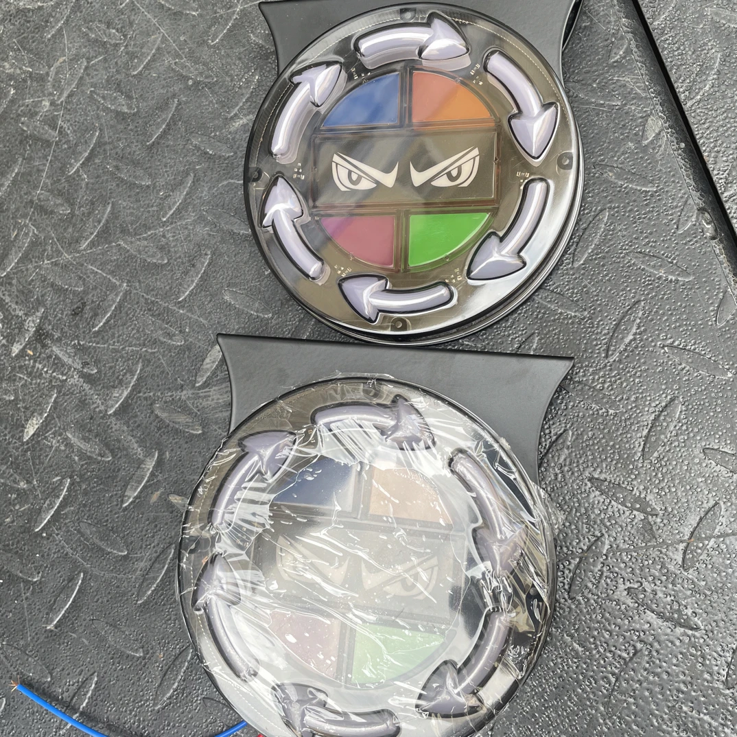 货车挂车圆形导光眼镜爆闪追尾警示灯