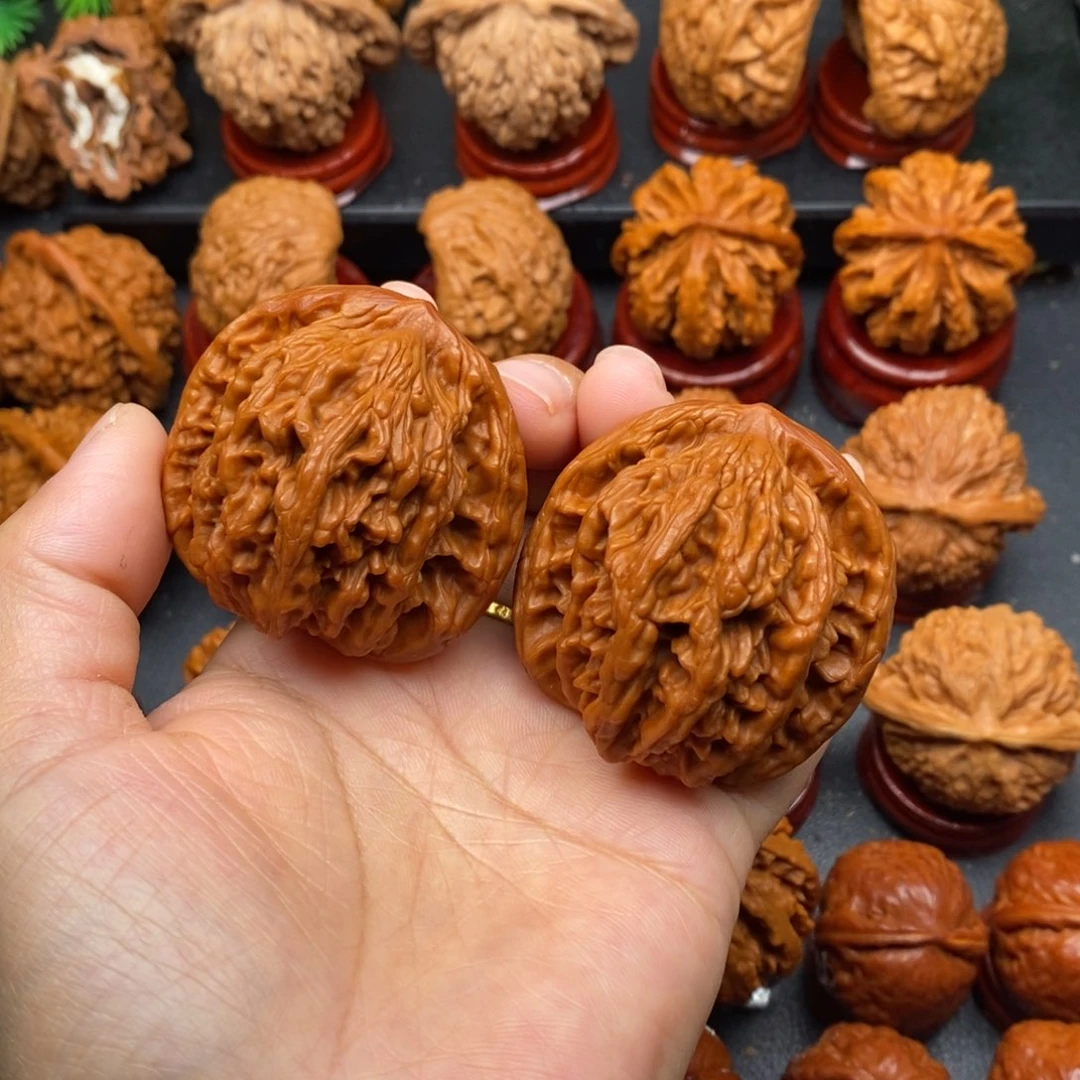 把件文玩核桃46虎头