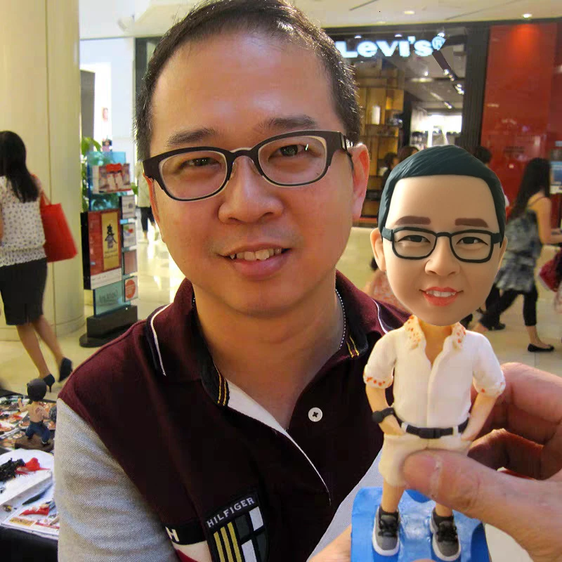 圣诞节diy定制生日礼物男送老公老婆男朋友闺蜜泥人结婚纪念毕业