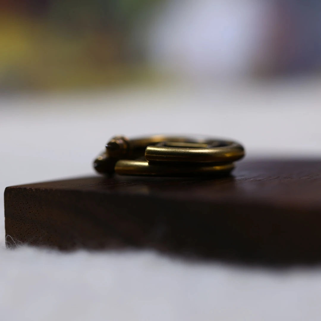 铜合金耳饰 中古简约耳圈素圈复古耳环-3146