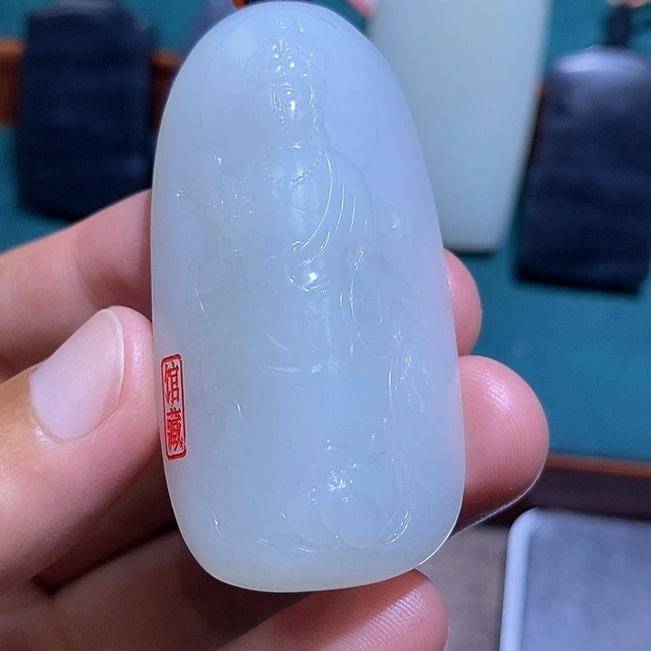 和田玉未镶嵌颈饰A7