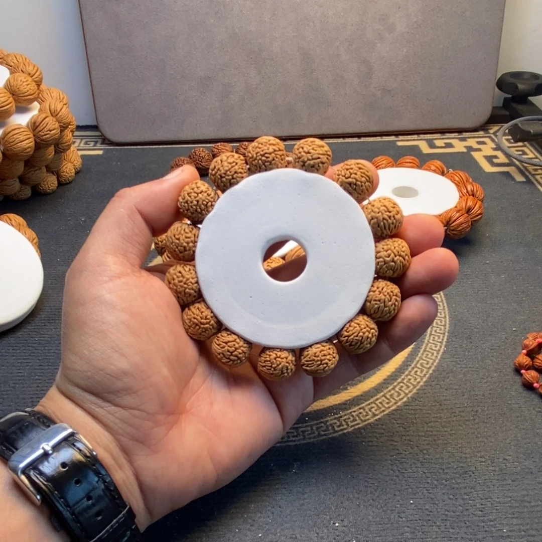 桃核吊坠摆*摊龙鳞纹桃核14