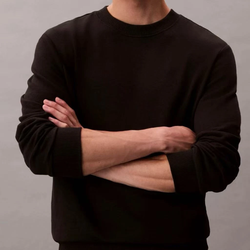 大C男士新款秋冬简约纯色运动休闲刺绣LOGO圆领卫衣