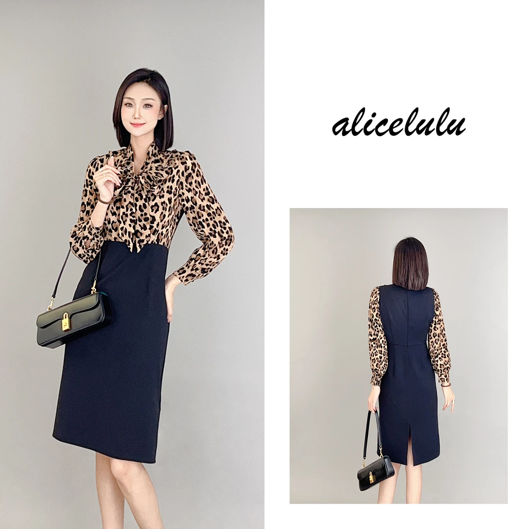 3 ALICE “美洲豹”连衣裙 时髦气质 优雅花边 S1034142A