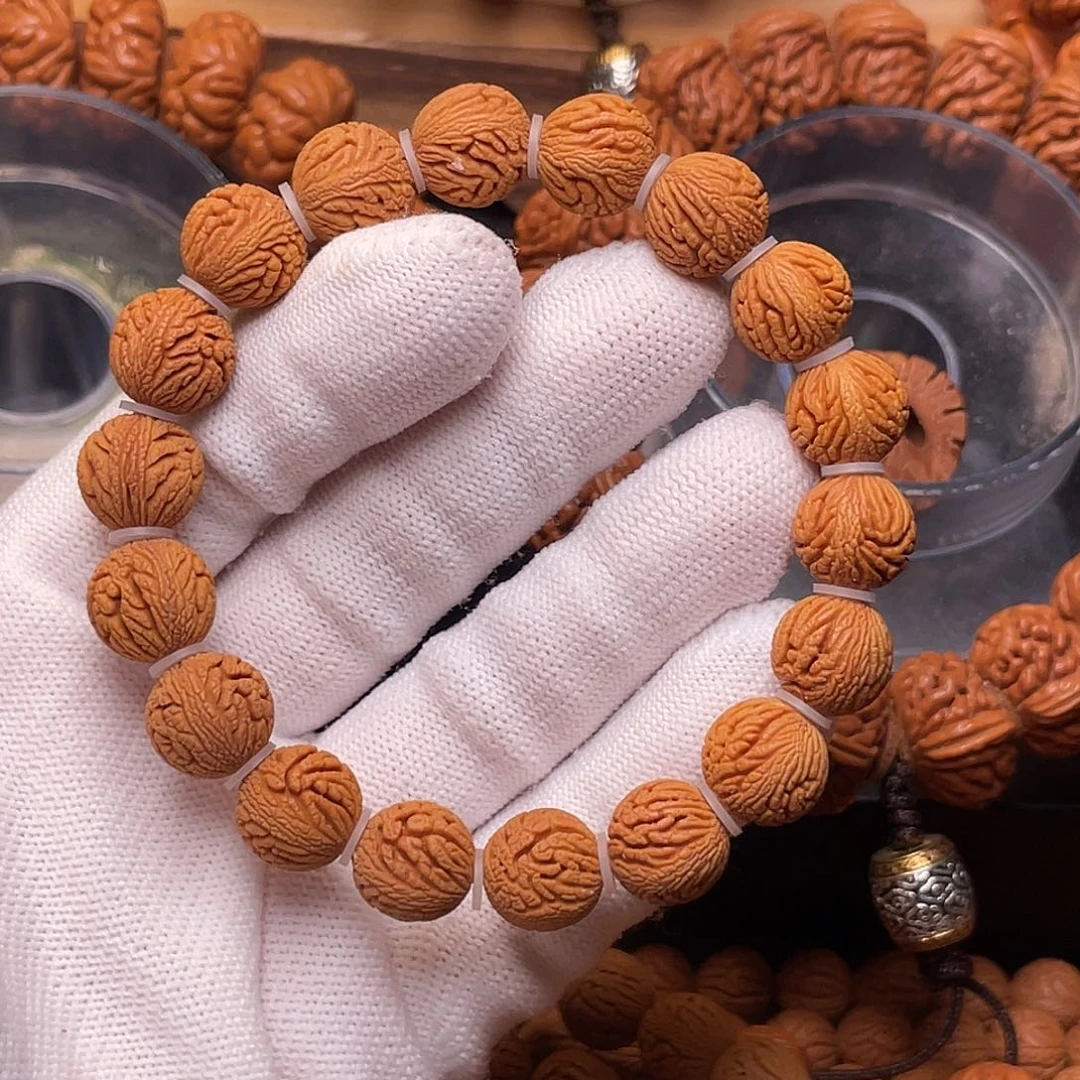 桃核手串精品绣球手串1.2