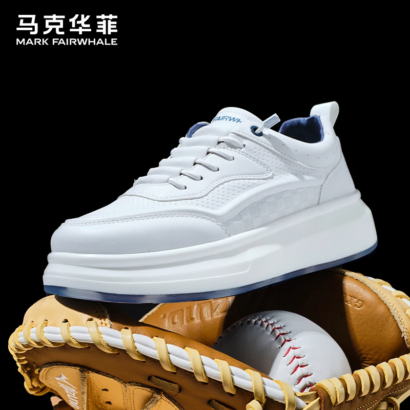 马克华菲男鞋夏季爆款流行板鞋2025新款百搭小白鞋男潮流休闲鞋子