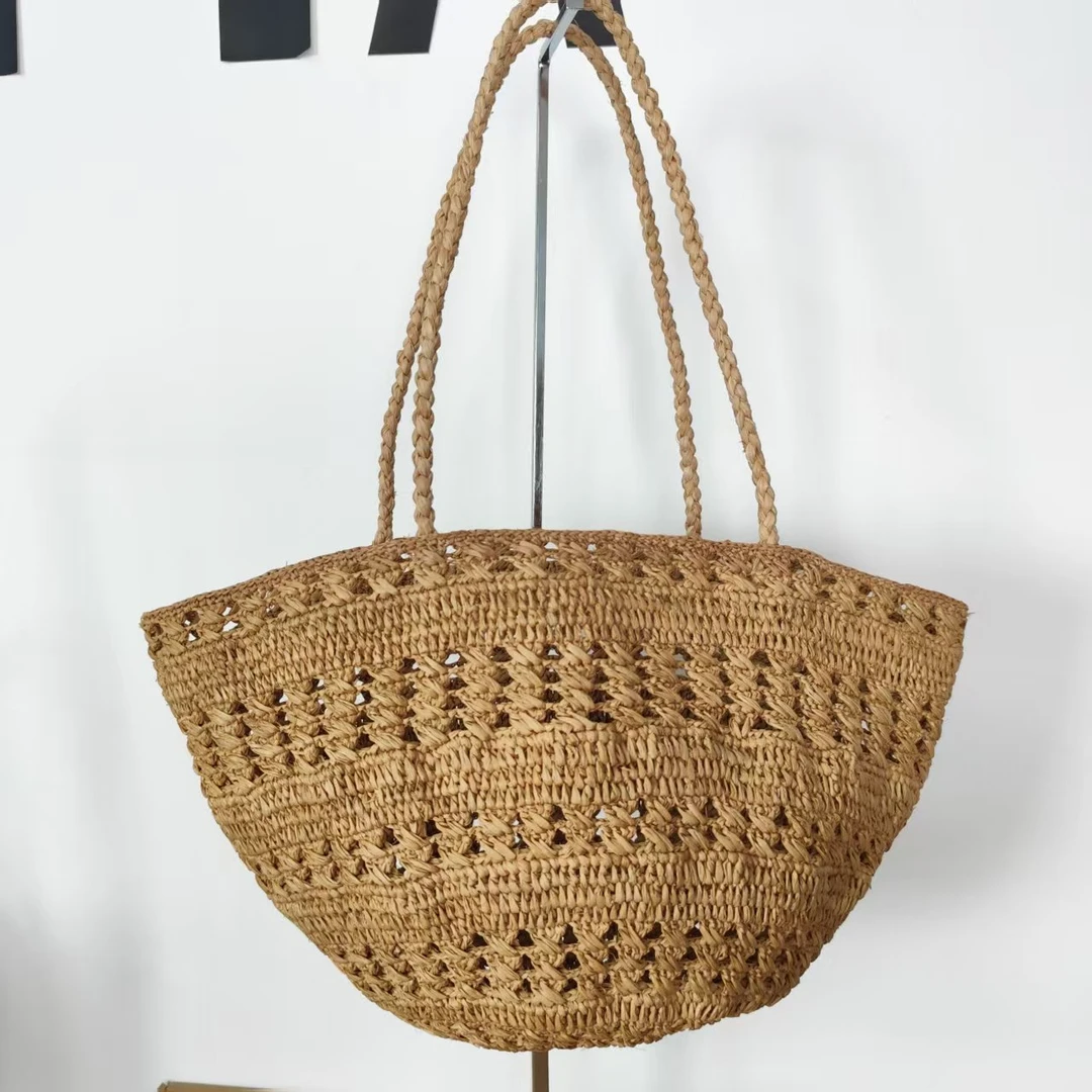 059非洲马达加斯加进口手工编织拉菲草包包