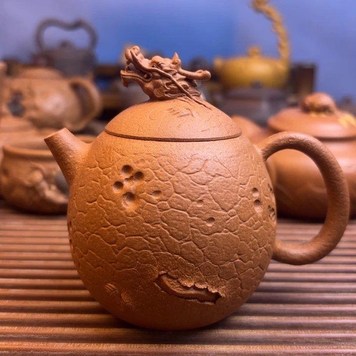 茶壶紫砂龙蛋原矿黄降坡原矿200c