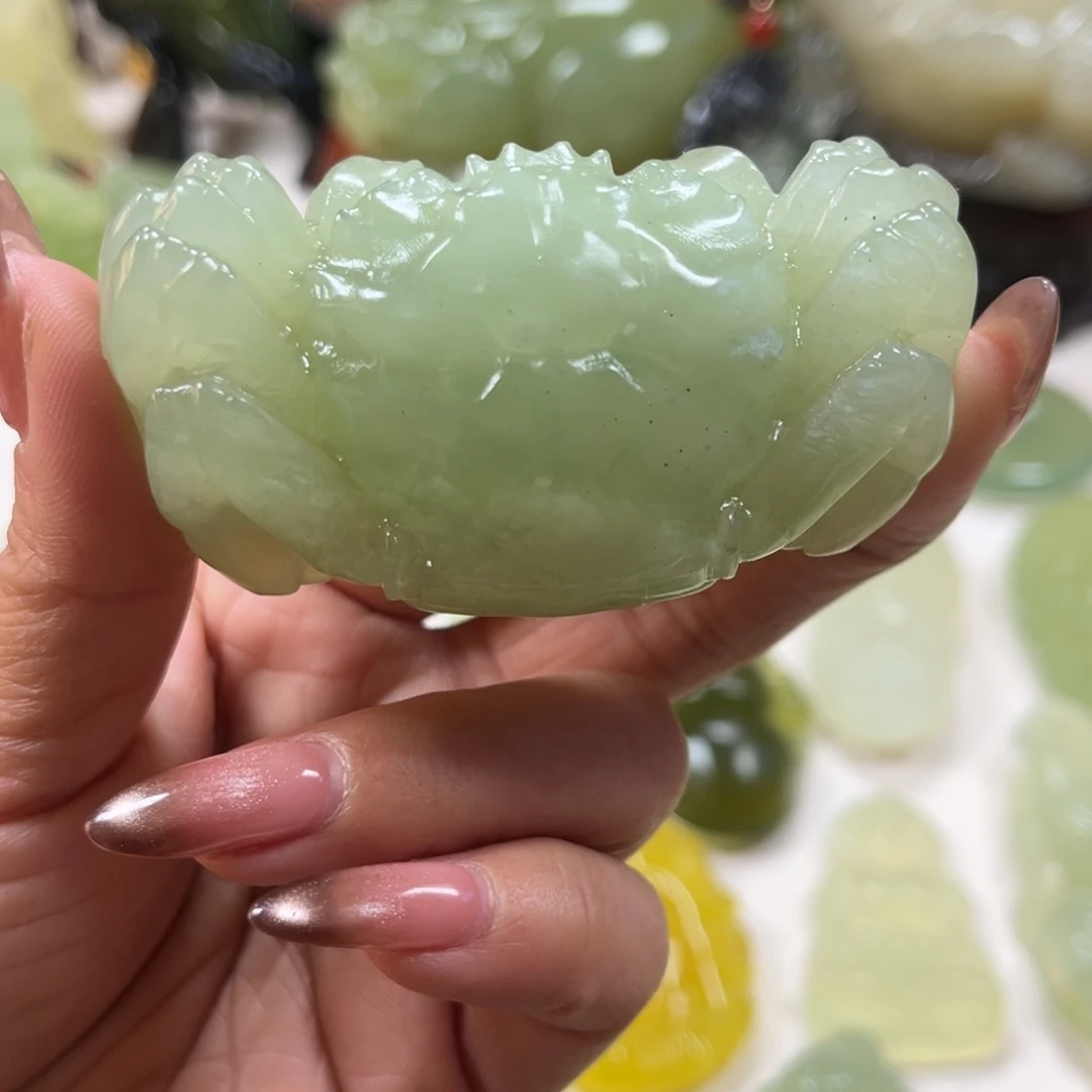 蛇纹石玉未镶嵌手把件