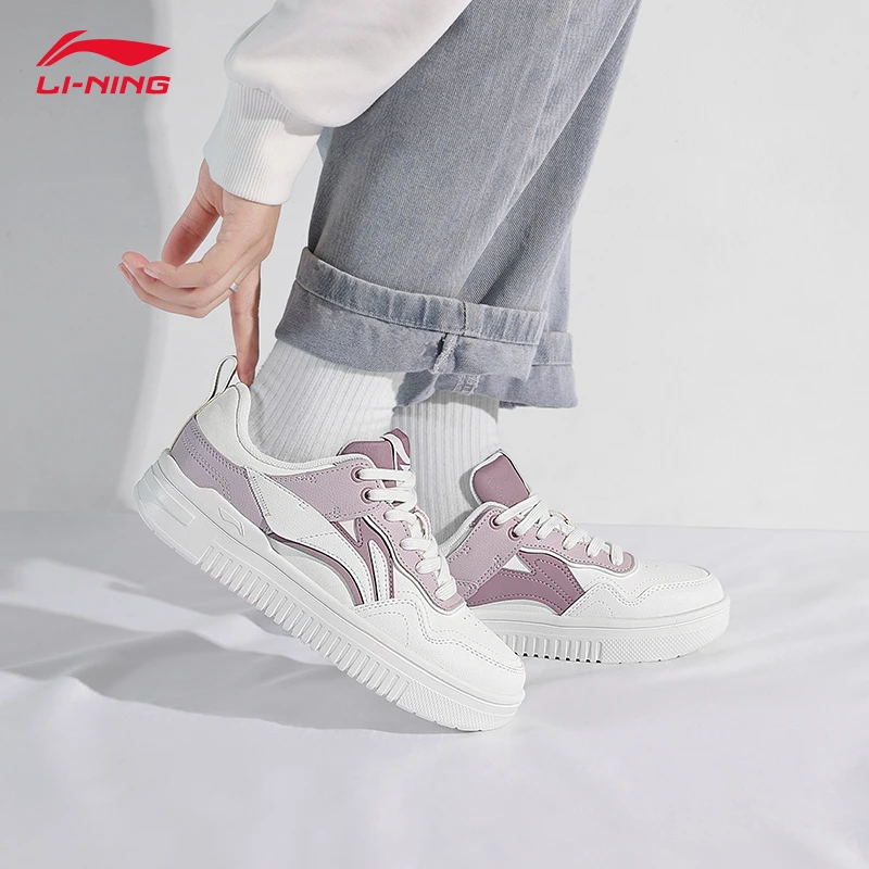 李宁青云女款板鞋2025夏季休闲轻弹舒适简约低帮板鞋学生潮流板鞋