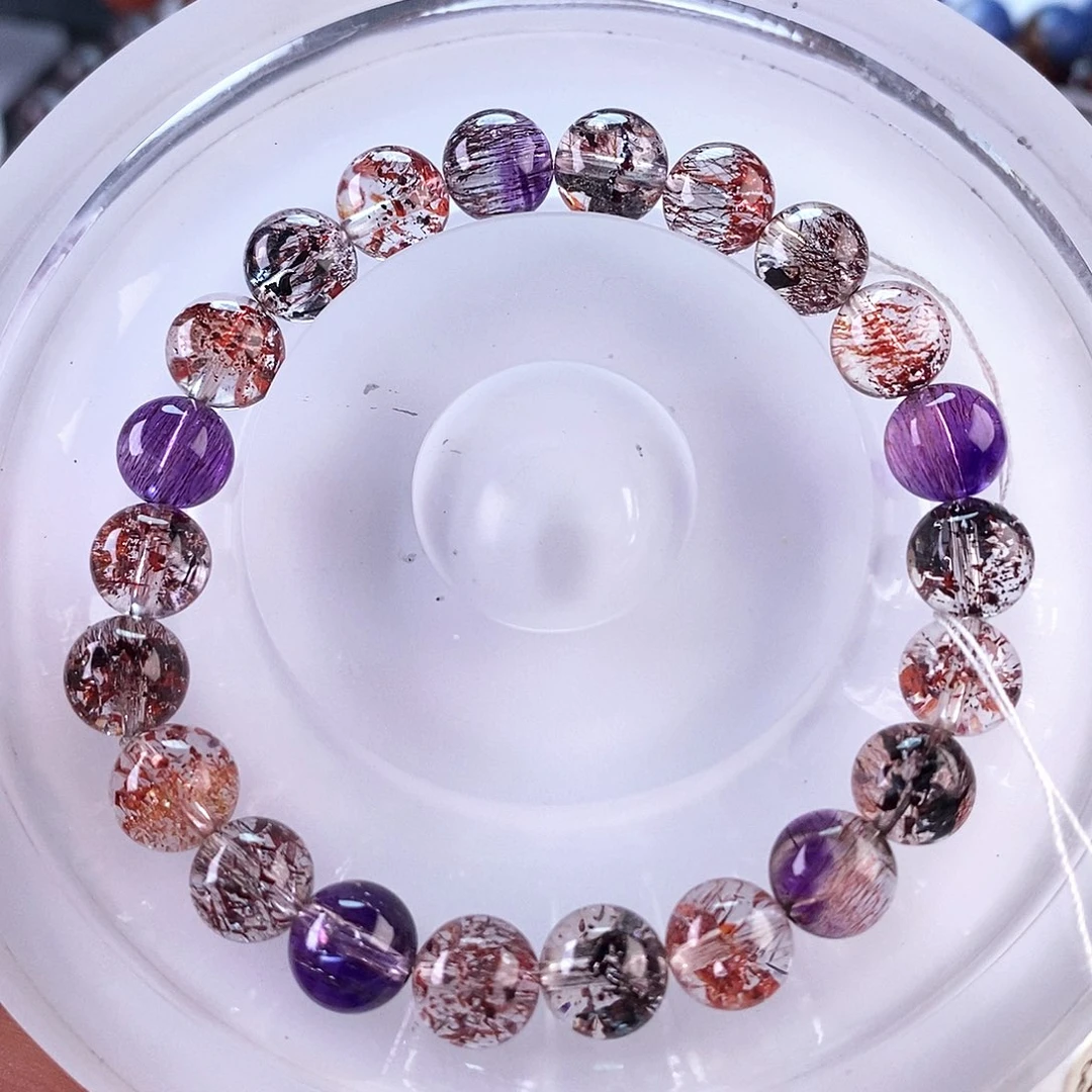 水晶手链未镶嵌水晶超七