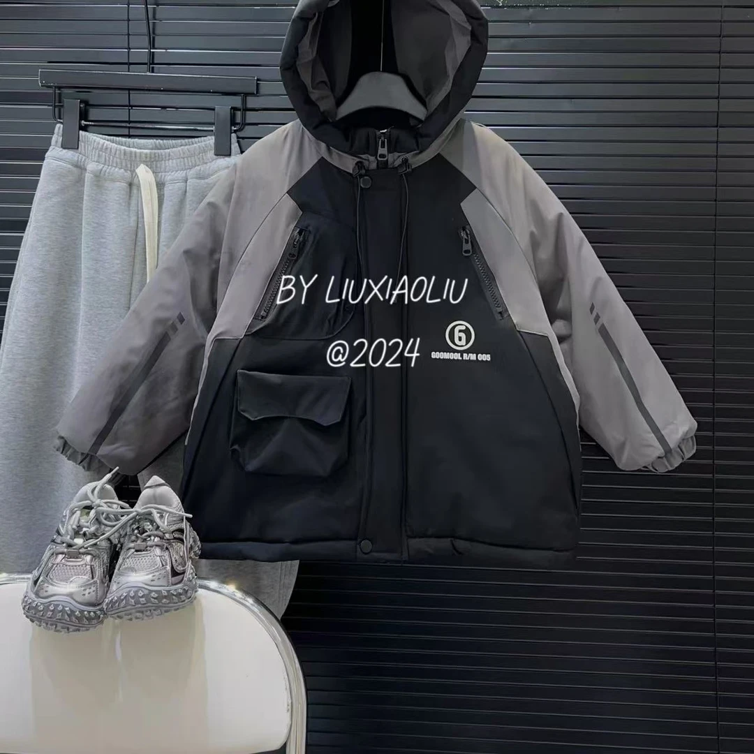 杭州六小六正版 BY LIUXIAOLIU冬季儿童派克服15337