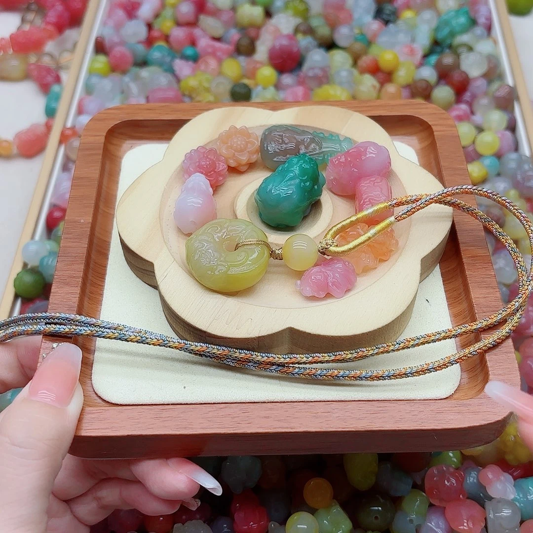 甜***甜未镶嵌手链玛瑙/玉髓盐源12