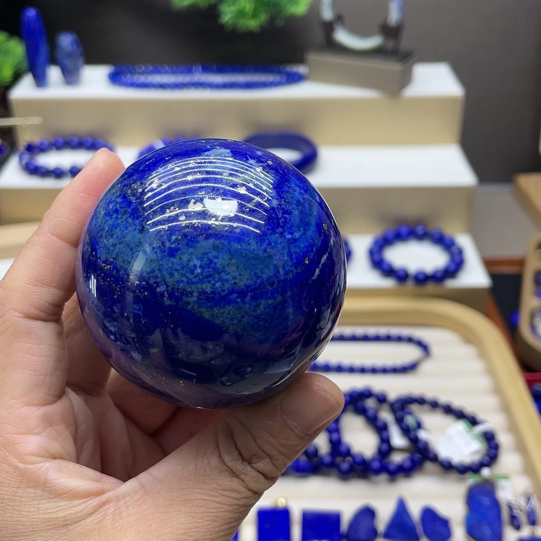 未镶嵌青金石球摆件
