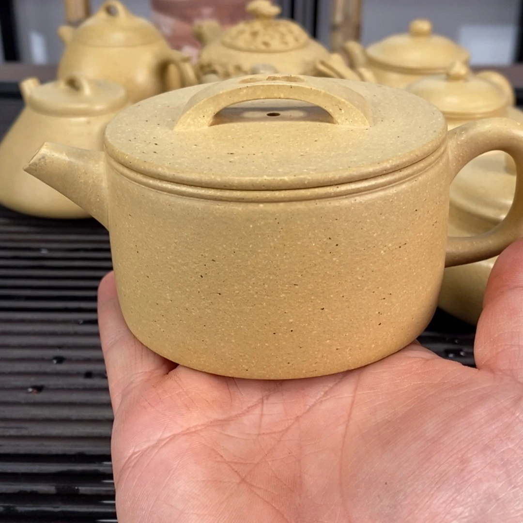 紫砂茶壶本绿汉瓦容量210CC