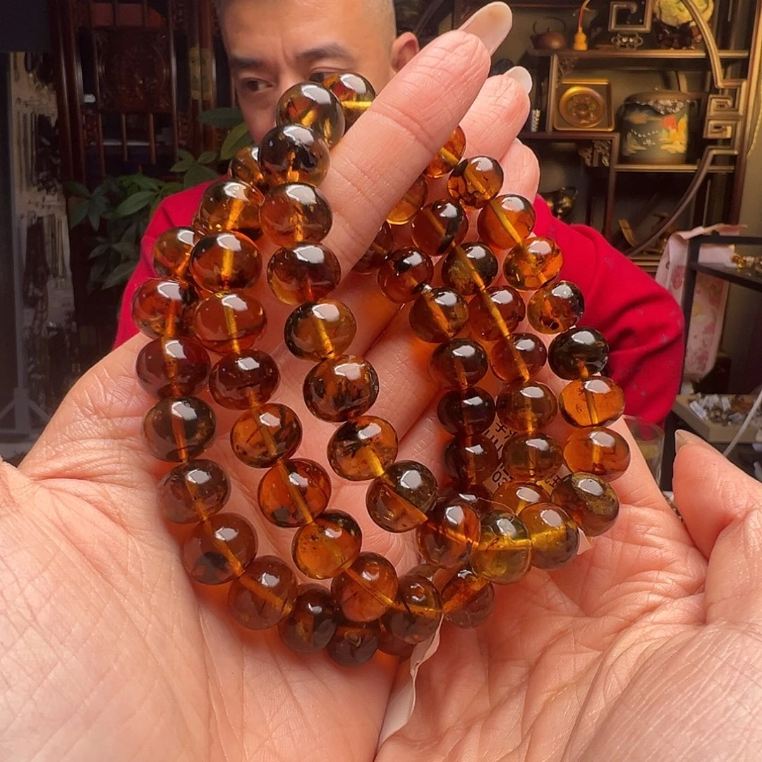 琥珀未镶嵌裸石抚顺琥珀10356-6十一多样性发其一
