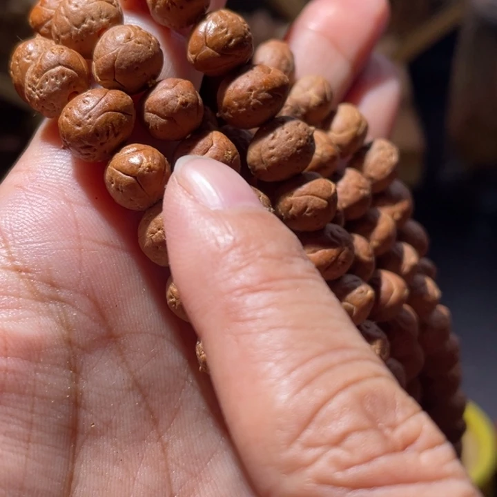 桃核吊坠三星龙眼108颗