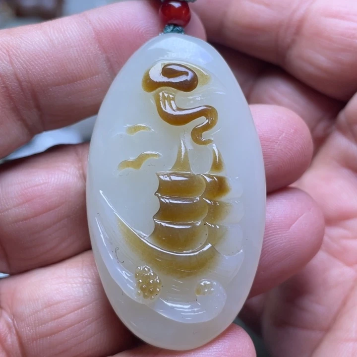 和田玉吊坠(不含链)未镶嵌