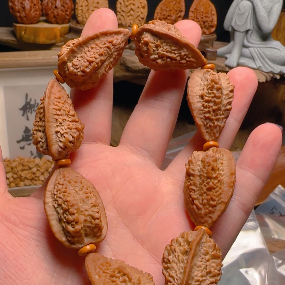 难***涂把件文玩核桃麦麦28