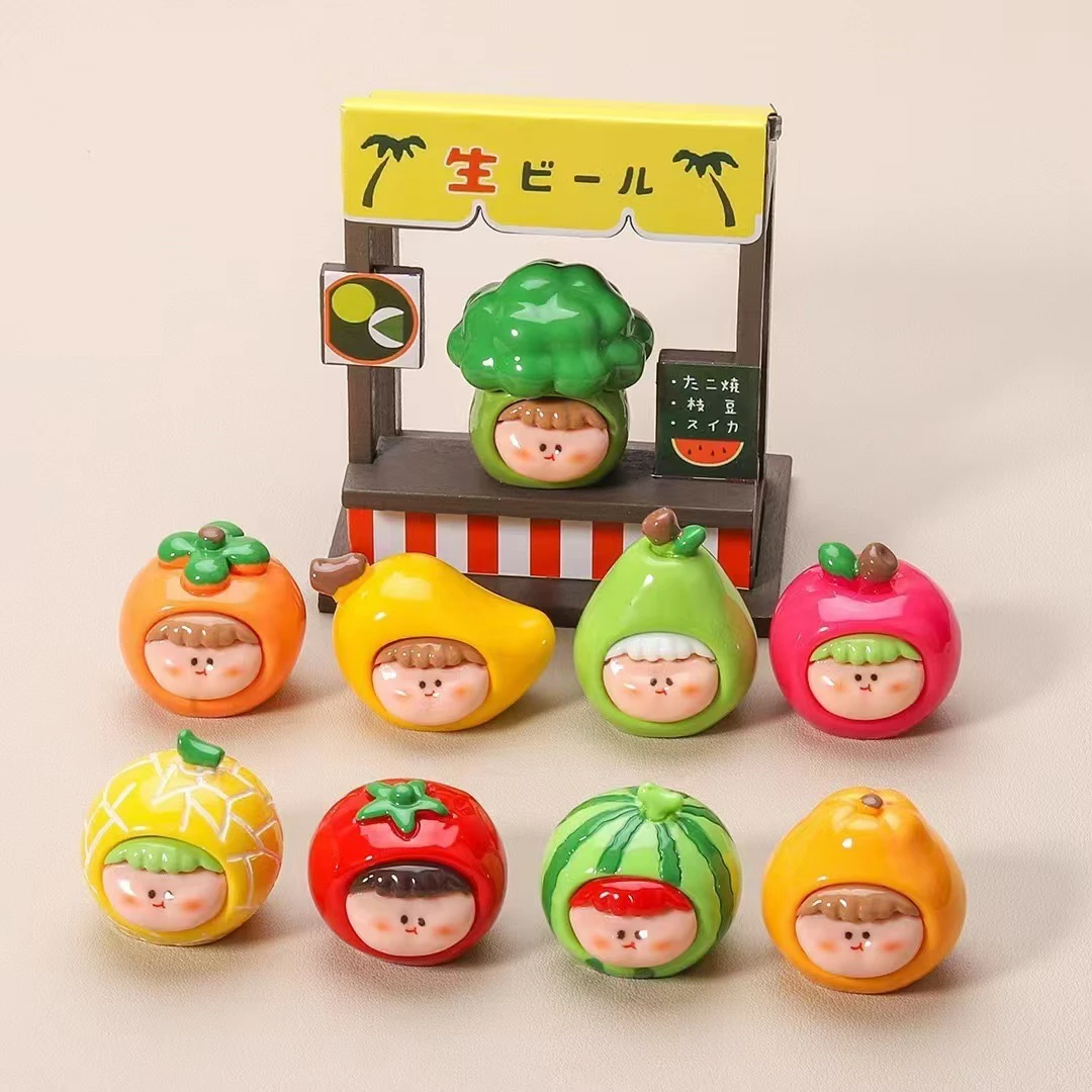 【双许愿福利拆】李四水果头新款树脂饰品陶瓷配件钥匙扣