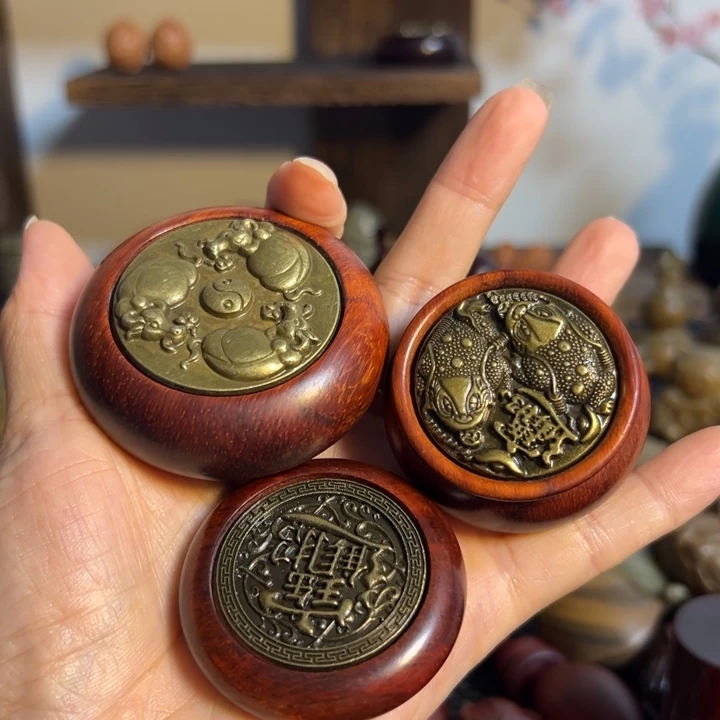 把件小叶紫檀三个