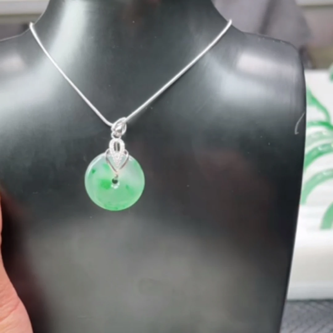 天然A货非洲翠-吊坠