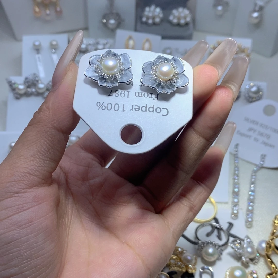 未镶嵌淡水珍珠耳饰