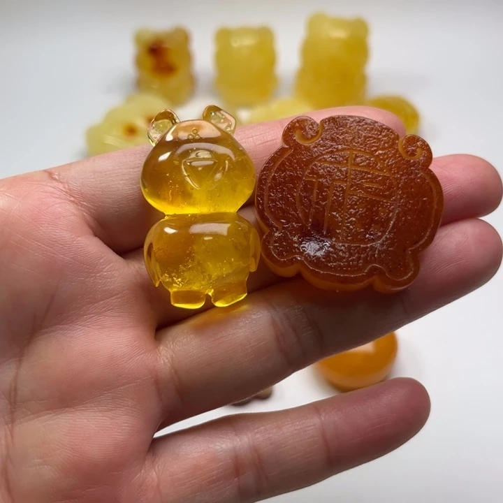 琥珀颈饰未镶嵌琥珀蜜蜡