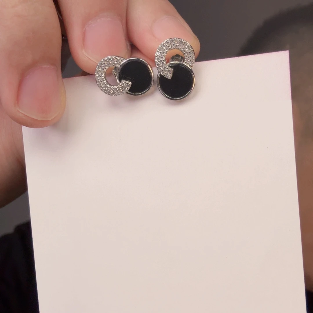 翡翠银S925镶嵌颈饰一对