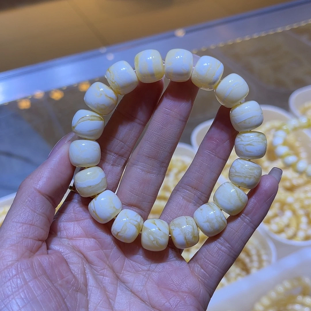 琥珀未镶嵌手链蜜蜡手串