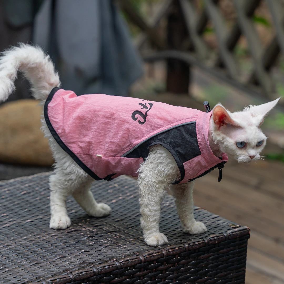 户外轻量化防晒马甲冲锋衣无毛猫衣服德文衣服斯芬克斯猫