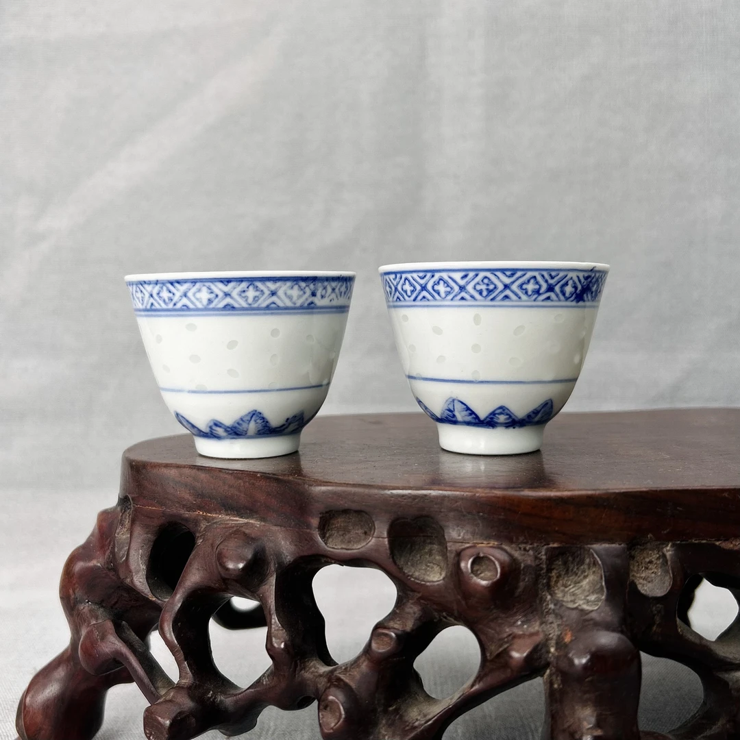 景德镇瓷 杯子 一对