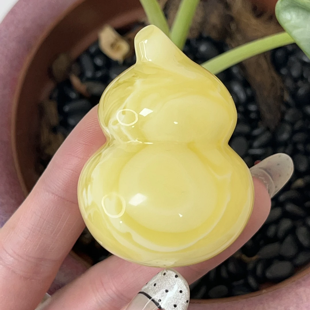 天然原矿无优化无烤色无补胶无煮蜜无辐照蜜蜡葫芦吊坠（1214）