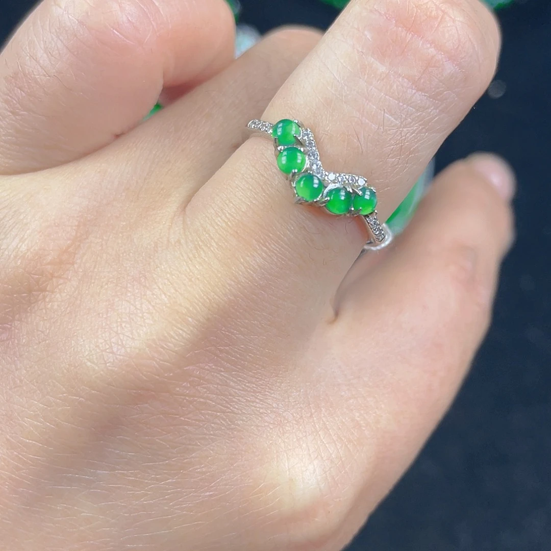 翡翠吊坠(不含链)银S925镶嵌