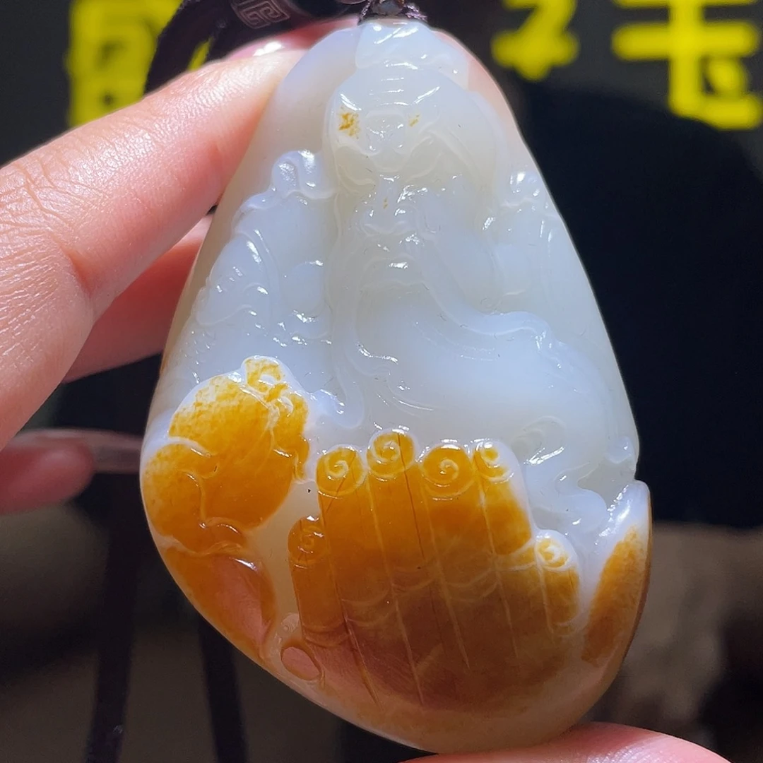 和田玉未镶嵌颈饰D2