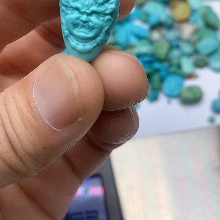 绿松石珠宝奇石未镶嵌