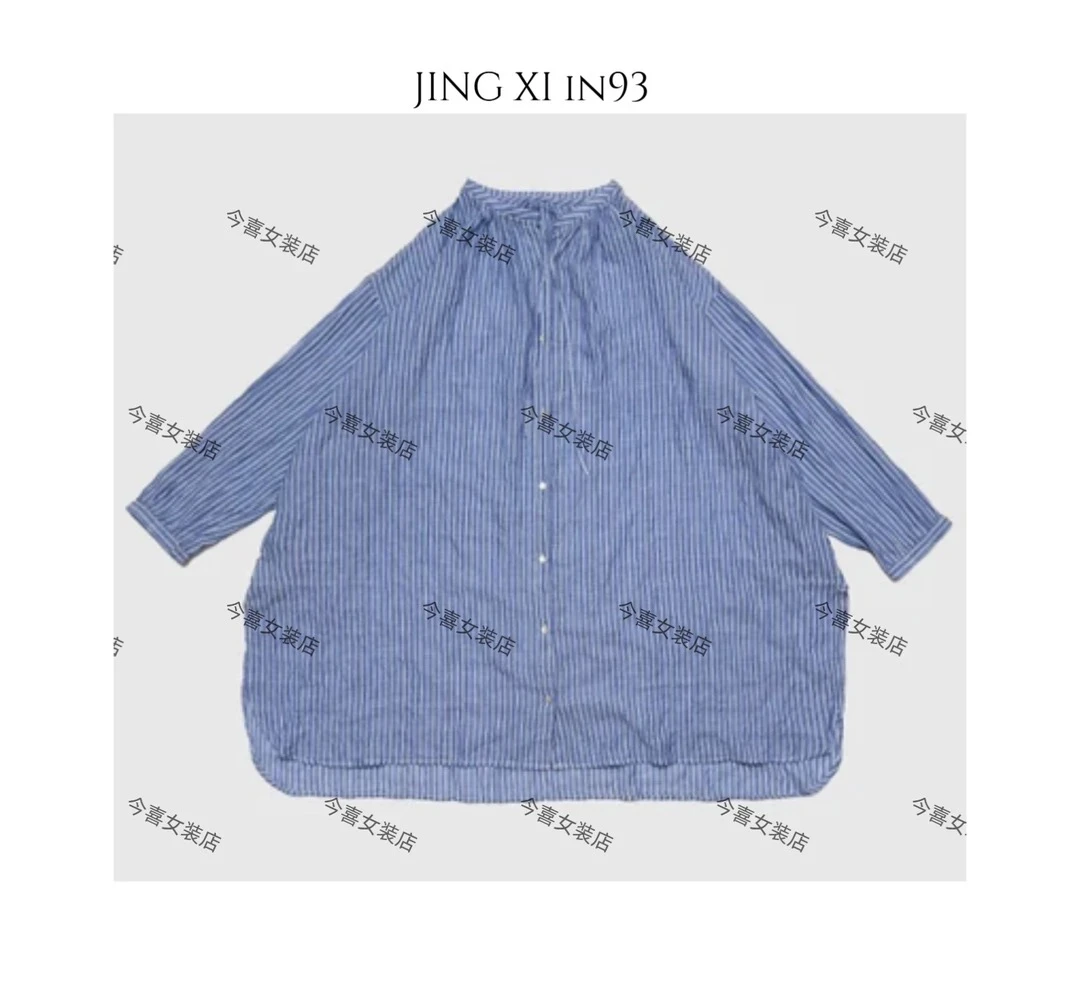 Jing Xi【百搭随性衬衣】宽松潮流设计感休闲贝壳扣上衣