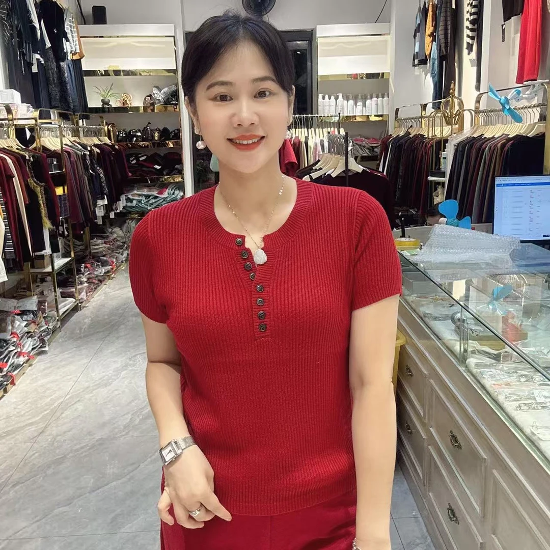 5-6273早秋短袖线衣