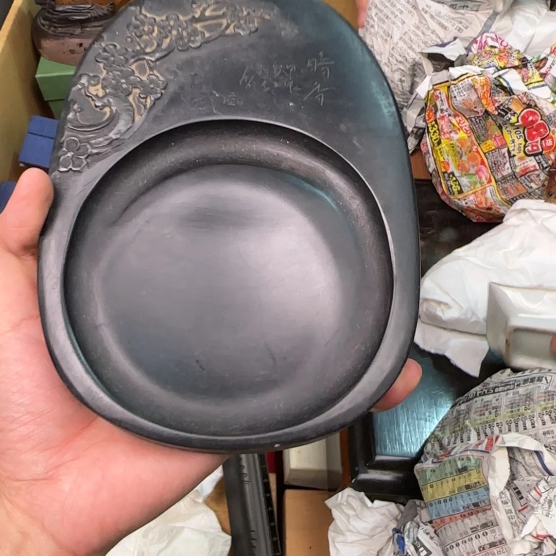 朱泥陶瓷孤品单件车里拍