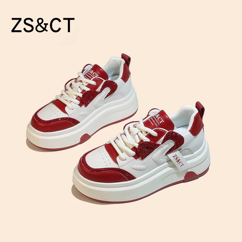 X1938厚底增高6.5CM低帮鞋2024春季新潮流软底休闲运动气质女鞋