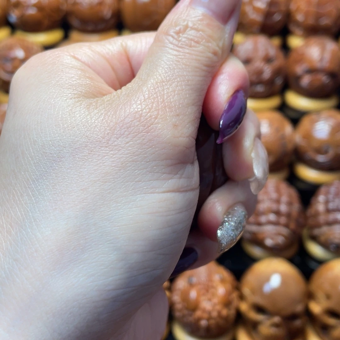 橄榄核把件精品五面源