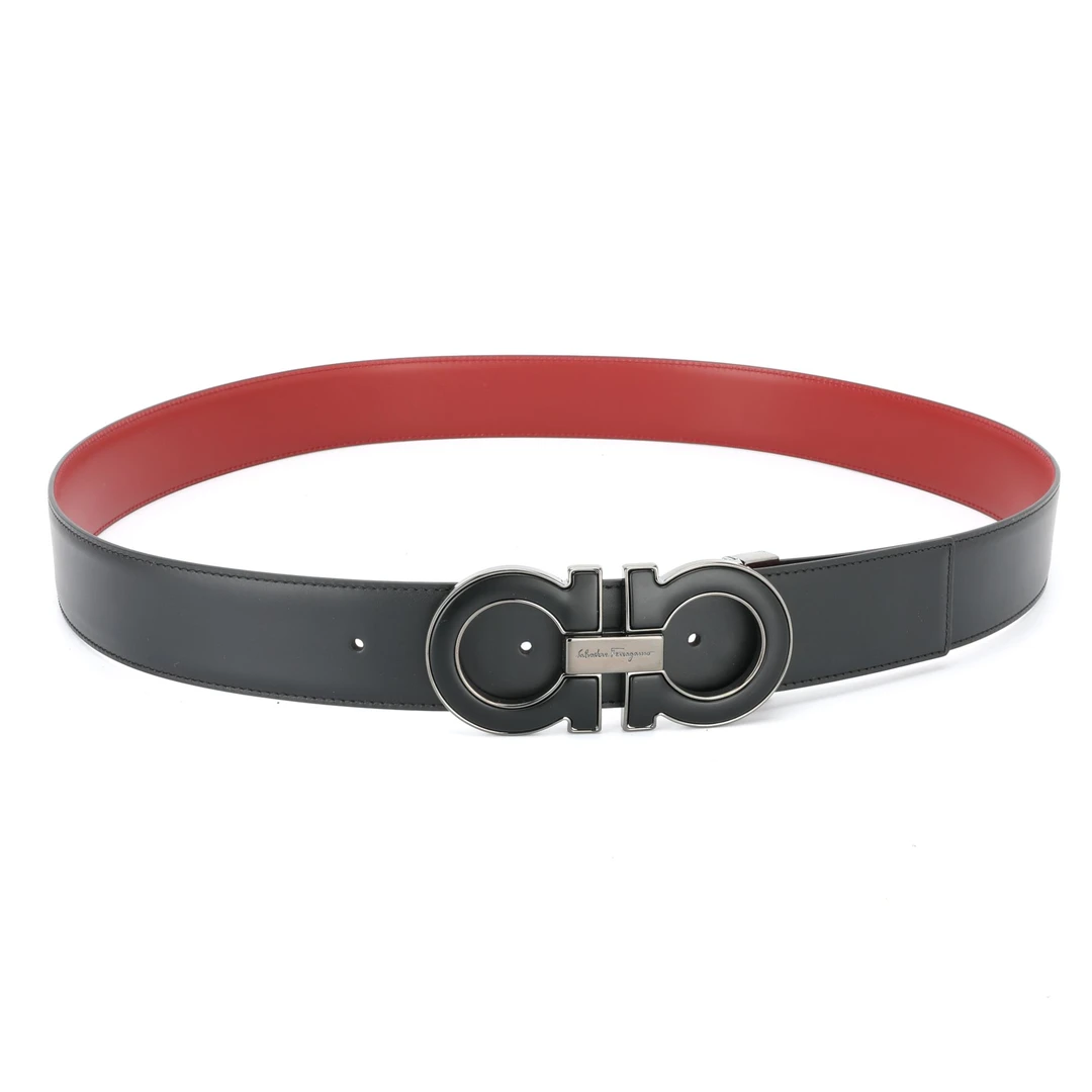 未使用 FERRAGAMO/菲拉格慕 男士商务双面牛皮腰带 101007731001