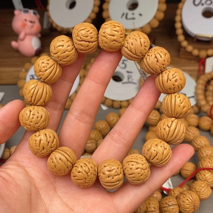 文玩核桃手串大****y爆肉三道筋17.5误差0.5之间抛光