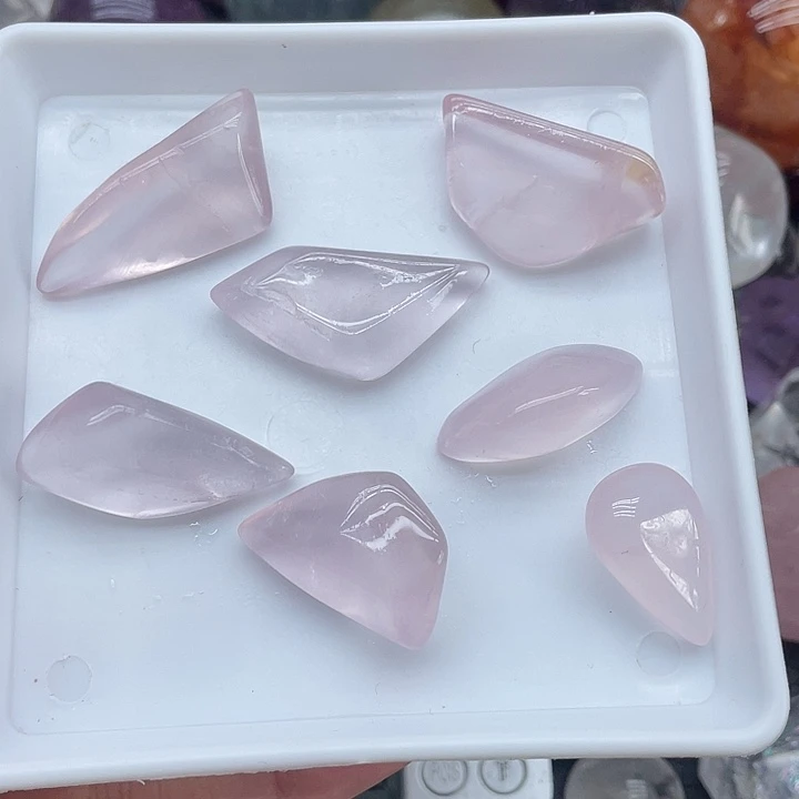 未镶嵌水晶珠宝半成品20粉水晶随行